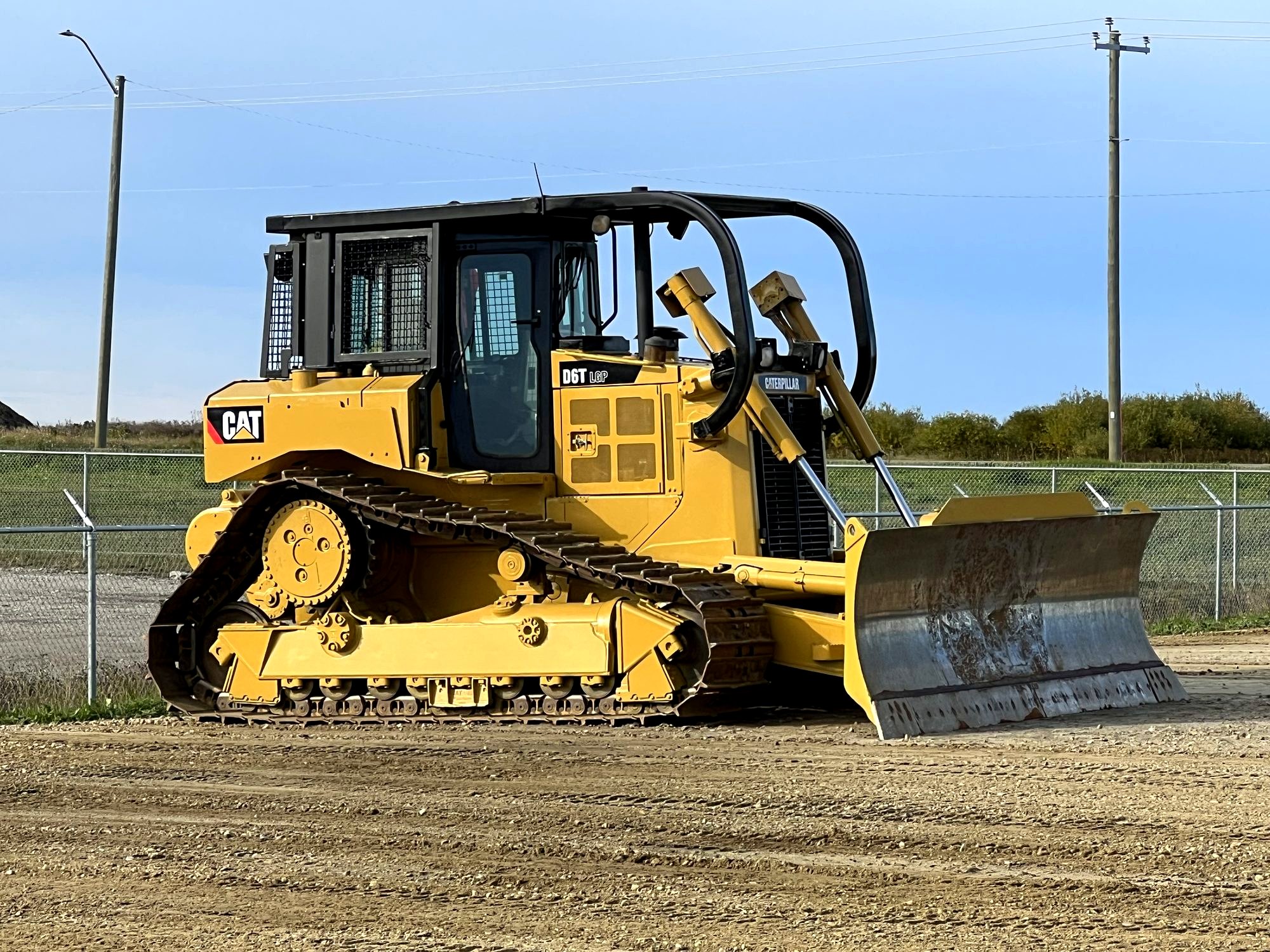 Caterpillar D6T LGP crawler dozer, owned fleet — the SE-X010 host machine